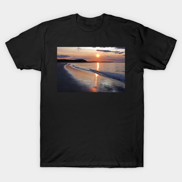 Crane Beach Sunset Ipswich MA T-Shirt by WayneOxfordPh